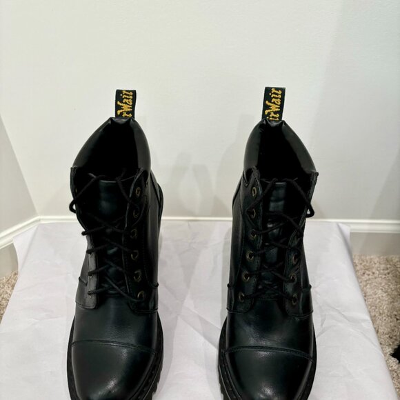 DR MARTENS JESY PLATFORM BLOCK HEEL BOOTS - Picture 7 of 8